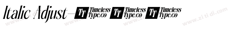 Italic Adjust字体转换